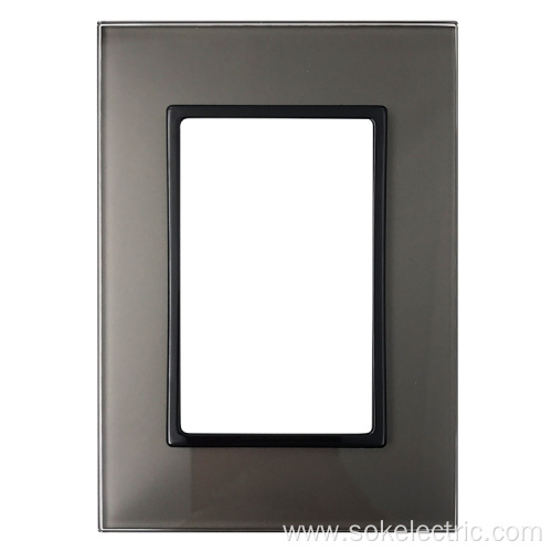 High Quality Glass Front Panel Aristocratic Style Switch Frame